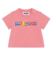 Moschino T-paita - Vaaleanpunainen, Tulosta