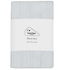 Cam Cam Bed Sheet - 70x140 cm - Classic+ Stripes Blue