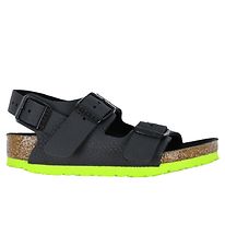 Birkenstock Sandals - Milan Kids - Desert Soil Black Lime
