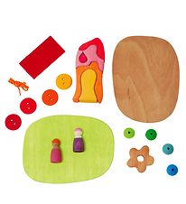 Grimms Wooden Toy - Small World Play Down By The Meadow