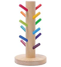 Grimms Wooden Toy - Sorting Helper Building Rings Rainbow