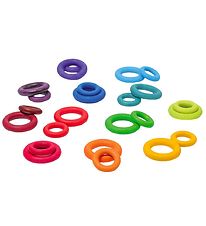 Grimms Holzspielzeug - Bauringe Rainbow