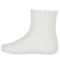 Condor Socks w. Ruffle - White