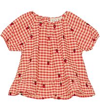 Flss Bluse - Molly - Berry Gingham
