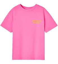 American Vintage T-shirt - FizValley - Fluorescent Pink