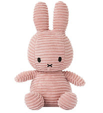 Bon Ton Toys Soft Toy - 23 cm - Miffy Sitting - Corduroy Pink