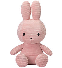 Bon Ton Toys Soft Toy - 33 cm - Miffy Sitting - Corduroy Pink