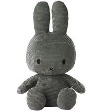 Bon Ton Toys Knuffel - 50 cm - Miffy Zittend - Corduroy Grey