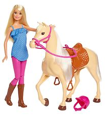 Barbie Puppenset - Puppe Ente Horse (Blond)