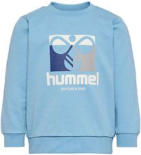 Hummel Sweatshirt - hmlLime - Quaste Blue
