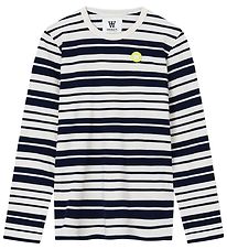 Wood Wood Blouse - Moa - Off White/Navy Stripes