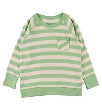 Katvig Blouse - Green/White Striped