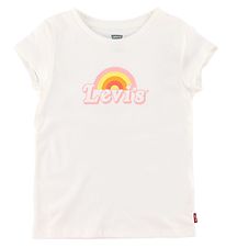 Levis Kids T-paita - Rainbow Grafiikka - Valkoinen