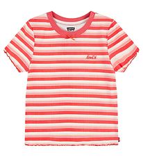 Levis Kids T-Shirt - Rib - Striped - Rose van Sharon - Roze