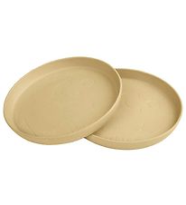 Sebra Plates - Bioplastic - 2-Pack - Wheat Yellow