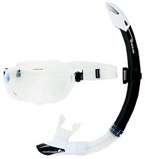 Aqua Lung Diving Mask w. Diving Snorkel - Nabul - White/Black