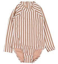 Liewood Swimsuit - Baby - Maxime - UV40+ - Stripe Tuscany Rose/