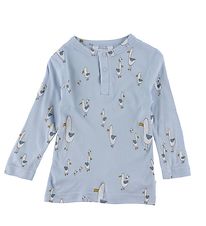 Joha Blouse - Bamboe - Blauw m. Print