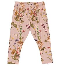 Christina Rohde Leggings - Pink w. Flowers