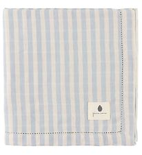 Pine Cone Baby Swaddle - 120x120 cm - Bjrk - Blue Blossom Strip