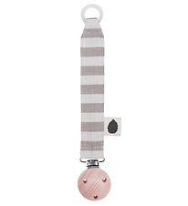 Pine Cone Pacifier Clip - Nohr - Mushroom Stripe