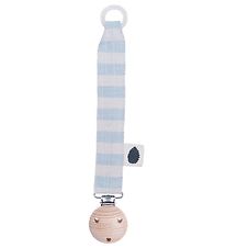 Pine Cone Pacifier Clip - Nohr - Blue Blossom Stripe