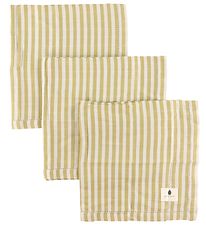 Pine Cone Muslin Cloth - 3-Pack - 70x70 cm - Edith - Mustard Str