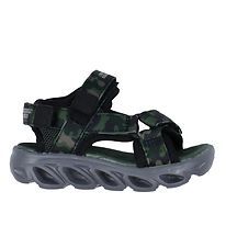 Skechers Sandals w. Light - Hypno-Splash - Black Olive
