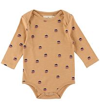 Monsieur Mini Bodysuit l/s - Monsieur Macaron - AOP Print