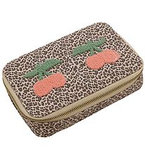 Young Premier Pencil Case w. Contents - Leopard Cherry