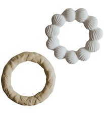 Natruba Bijtring - 2-pack - Shell & Ocean - Beige