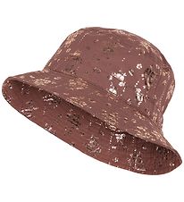 Mikk-Line Bucket Hat - Russet m. Blommor