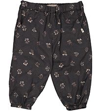 Wheat Trousers - Malou - Black Flowers