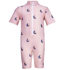 Petit Crabe Coverall Swimsuit - Natsu - UV50+ - Rose Boat