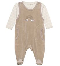 Fixoni Romper w. Bodysuit l/s - Velvet - Dune