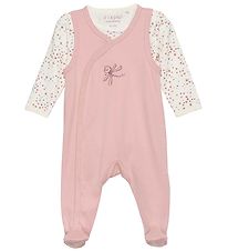 Fixoni Romper m. Voetjes m. Romper l/s - Misty Rose