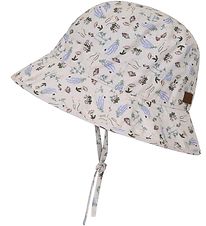 Melton Bucket Hat - UV50+ - Off White m. Tryck