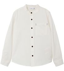 Name It Overhemd - NkmFish - White Alyssum/Solid