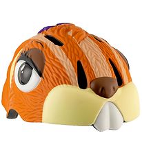 Crazy Safety Bicycle Helmet w. Light - Chipmunk - Brown