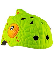 Crazy Safety Bicycle Helmet w. Light - Chameleon - Green