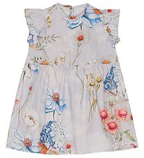 Christina Rohde Dress - Light Blue w. Flowers
