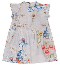 Christina Rohde Kleid - Hellblau m. Blumen