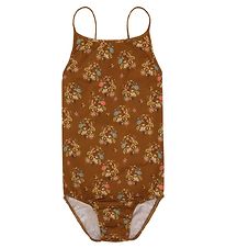 Christina Rohde Maillot de Bain - Marron av. Fleurs