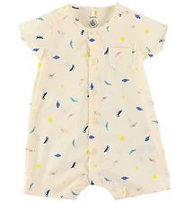 Petit Bateau Sommardrkt - Creme m. Havets djur