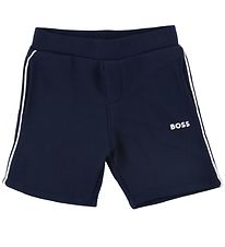 BOSS Sweat Shorts - Navy w. White