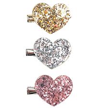 Petit by Sofie Schnoor Hair Clips - 3-Pack - Gold/Silver/Rose
