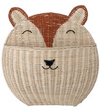 Bloomingville Aufbewahrungskorb - Gerti - 44x47 cm - Rattan - Na