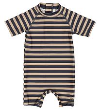 Wheat Coverall Swimsuit - Cas - UV40+ - Ink Stripe