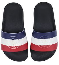 Moncler Flip Flops - Petit Basile - Black w. Logo