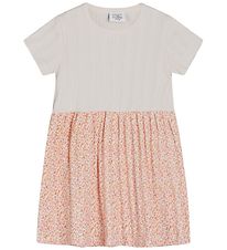 Hust and Claire Dress - Karit - White w. Flowers